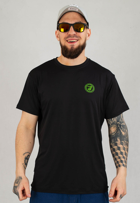 T-shirt Grube Lolo Cyrcle Dymek czarno zielony