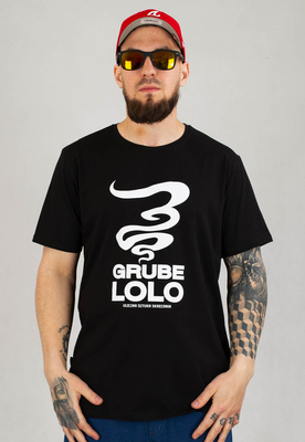 T-shirt Grube Lolo Dymek czarny