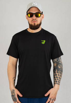 T-shirt Grube Lolo Small Dymek czarno zielony