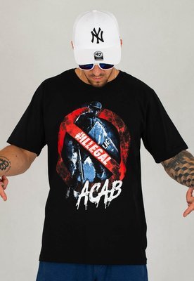 T-shirt Illegal ACAB czarny