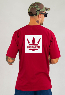 T-shirt Jigga Wear Fame Name bordowy
