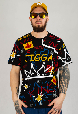 T-shirt Jigga Wear Graffiti czarny