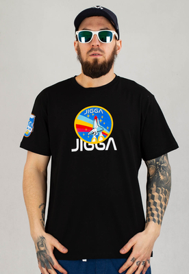 T-shirt Jigga Wear Nasa czarny