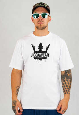 T-shirt Jigga Wear Painted Logo biały