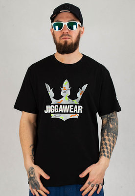 T-shirt Jigga Wear Tetris Crown czarny
