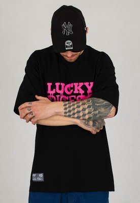 T-shirt Lucky Dice Painted Logo czarny