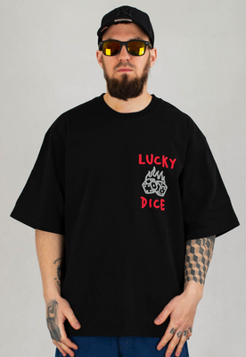 T-shirt Lucky Dice Simple Dice czarny