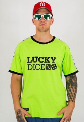 T-shirt Lucky Dice Tape neonowy