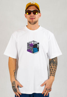 T-shirt Mass Cube biały