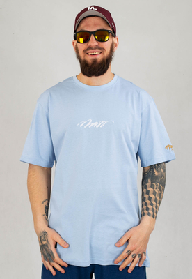 T-shirt Mass Name błękitny