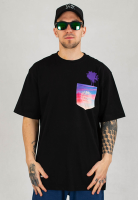 T-shirt Mass Palm Pocket czarny