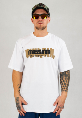 T-shirt Mass Scrabble biały