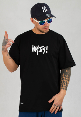 T-shirt Mass Signature 3D czarny