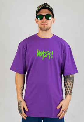 T-shirt Mass Signature Medium Logo fioletowy