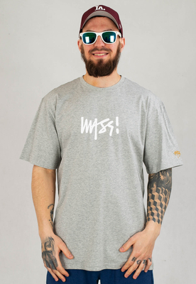 T-shirt Mass Signature Medium Logo szary