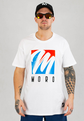 T-shirt Moro Sport Brush biały