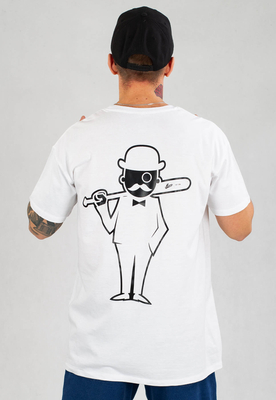 T-shirt Moro Sport Mobster biały