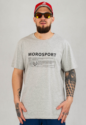 T-shirt Moro Sport Moro Rectangle Dark jasno szary