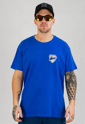 T-shirt Moro Sport Shield Slant Tag niebieski
