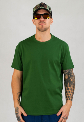 T-shirt Niemaloga 190 One Color ciemno zielony