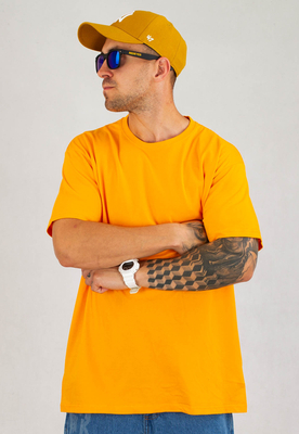 T-shirt Niemaloga 190 One Color żółto pomarańczowy