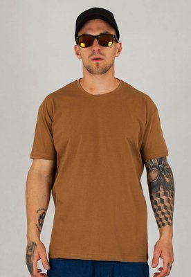 T-shirt Niemaloga Slim 150 Smooth jasno brązowy