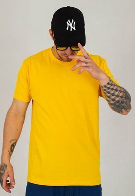 T-shirt Niemaloga Slim 150 Smooth żółty