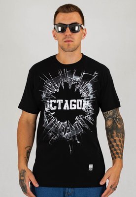 T-shirt Octagon Crushed Logo czarny