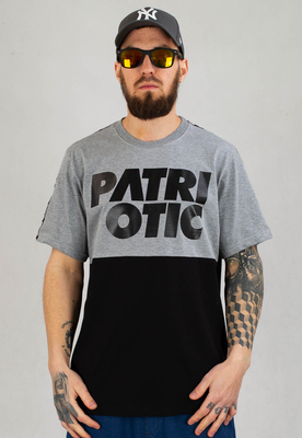 T-shirt Patriotic Cls Line czarno szary