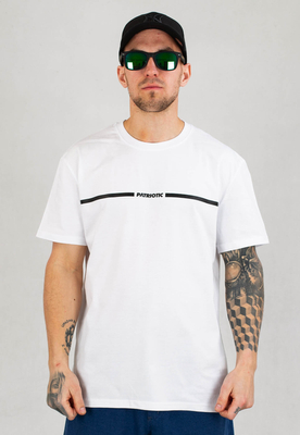T-shirt Patriotic Futura Double Line biały