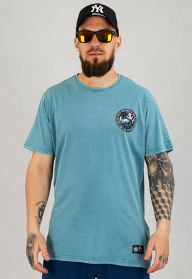 T-shirt Pit Bull Denim Washed Oceanside jasno niebieski