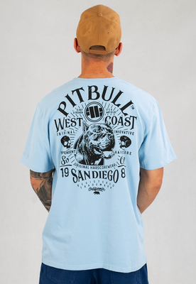 T-shirt Pit Bull Garment Washed San Diego 89 jasno niebieski 