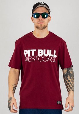 T-shirt Pit Bull TNT bordowy