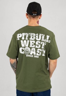 T-shirt Pit Bull Tray Eight oliwkowy