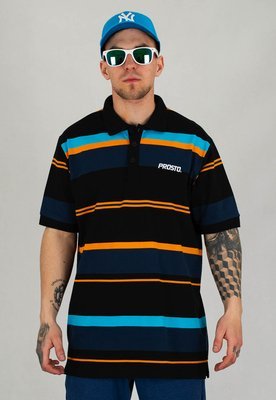 T-shirt Polo Prosto Great czarny
