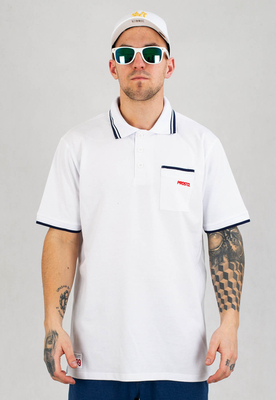 T-shirt Polo Prosto Mods biały