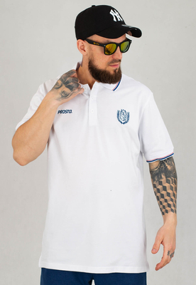 T-shirt Polo Prosto Woods biały