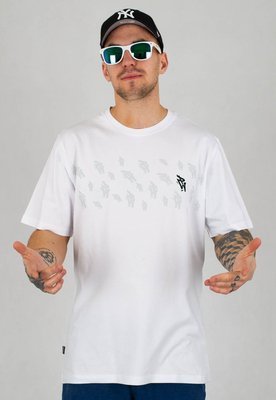 T-shirt Polska Wersja PW Mini Logos biały