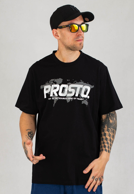 T-shirt Prosto Global czarny