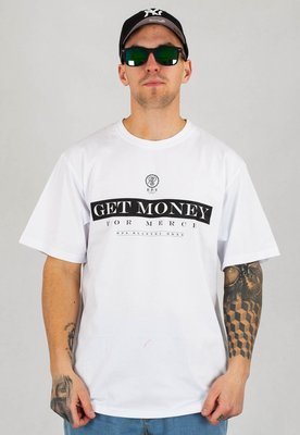 T-shirt RPS Rysiu Peja Solufka Get Money biały