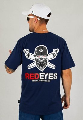 T-shirt Red Eyes Red granatowy