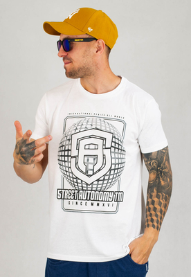 T-shirt Street Autonomy All World biały