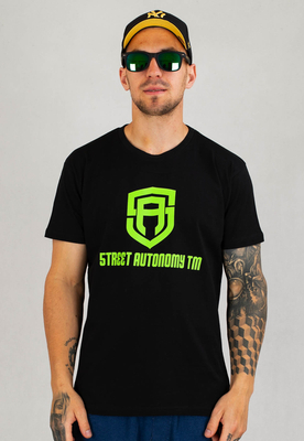 T-shirt Street Autonomy Classic Logo czarno zielony