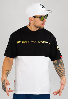 T-shirt Street Autonomy Fifty Fifty czarno złoty
