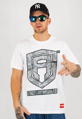 T-shirt Street Autonomy Multi Fingerprint biały