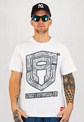 T-shirt Street Autonomy Multi Fingerprint biały