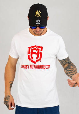 T-shirt Street Autonomy Roach biało czerwony