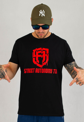 T-shirt Street Autonomy Roach czarno czerwony