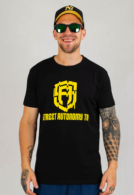 T-shirt Street Autonomy Roach czarno żółty