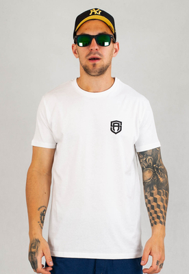 T-shirt Street Autonomy Small Logo biało czarny